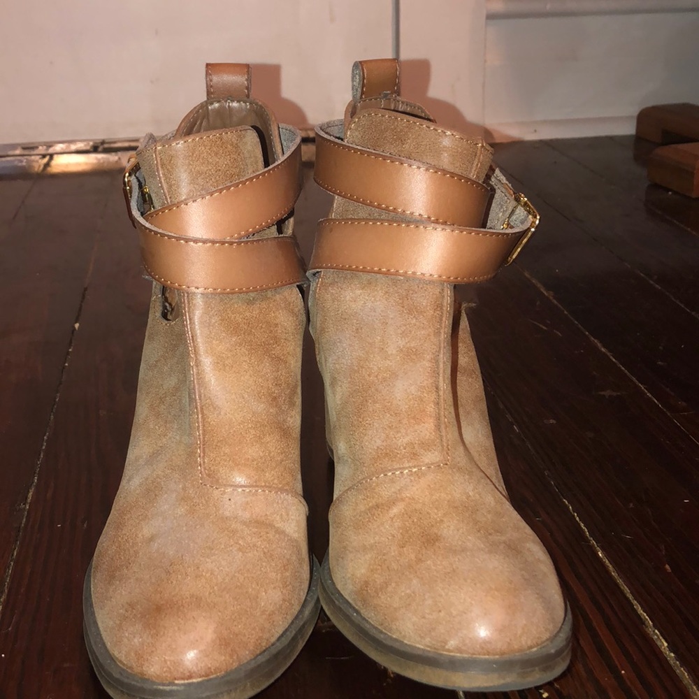 Brown booties
